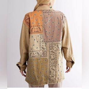 NWT Free People We The Free Swept Up Shirt Jacket Small